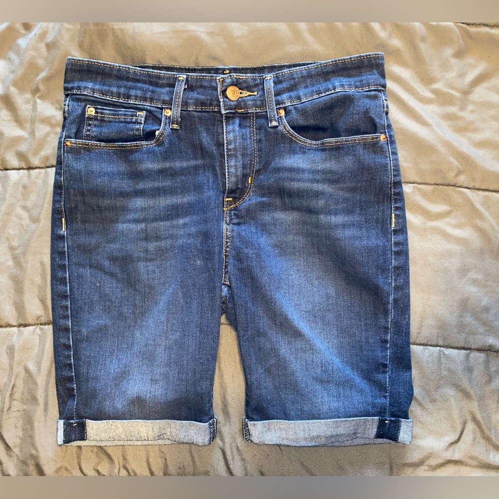 3/$20 Blue Denim Bermuda Shorts